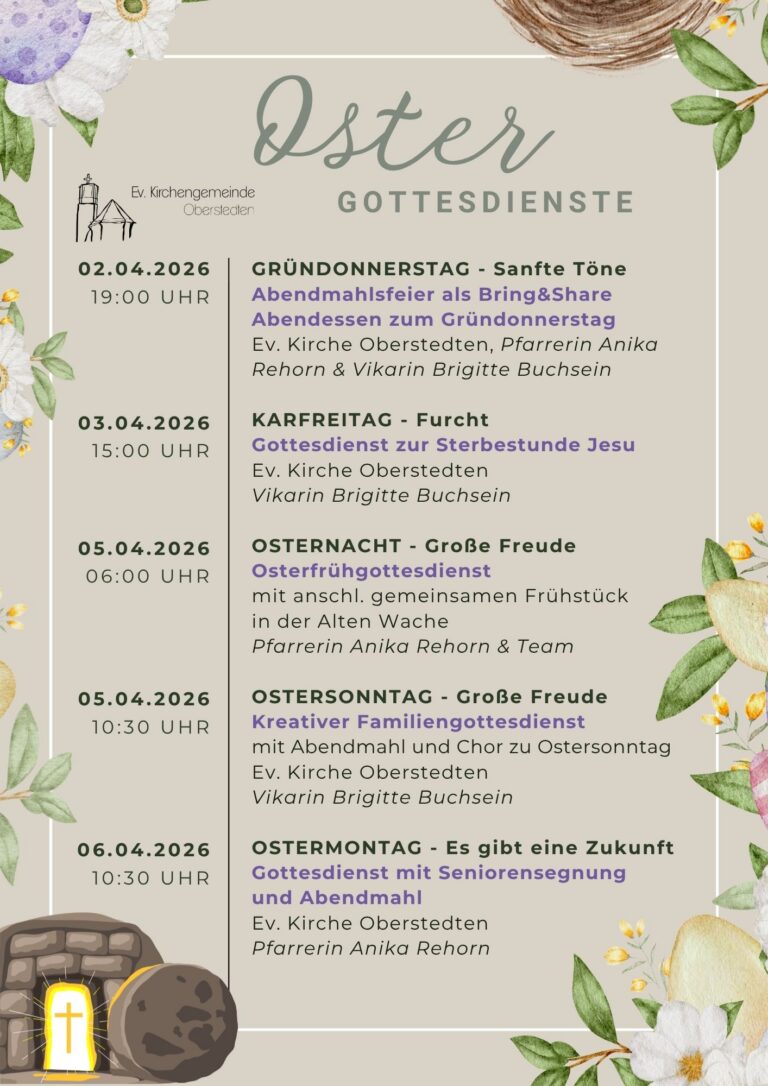 Ostergottesdienste 2026